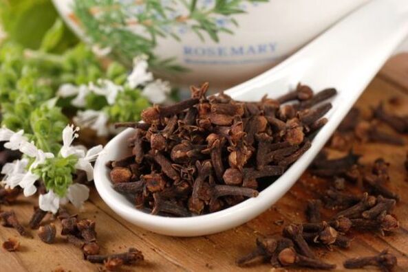 Clove of worms and parasites in humans