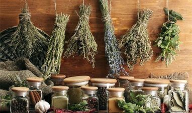 Herbs for the removal of parasites from the body